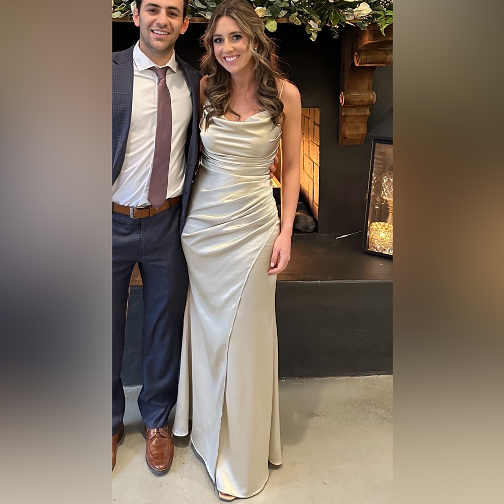 Birdy Grey Champagne Satin Dress